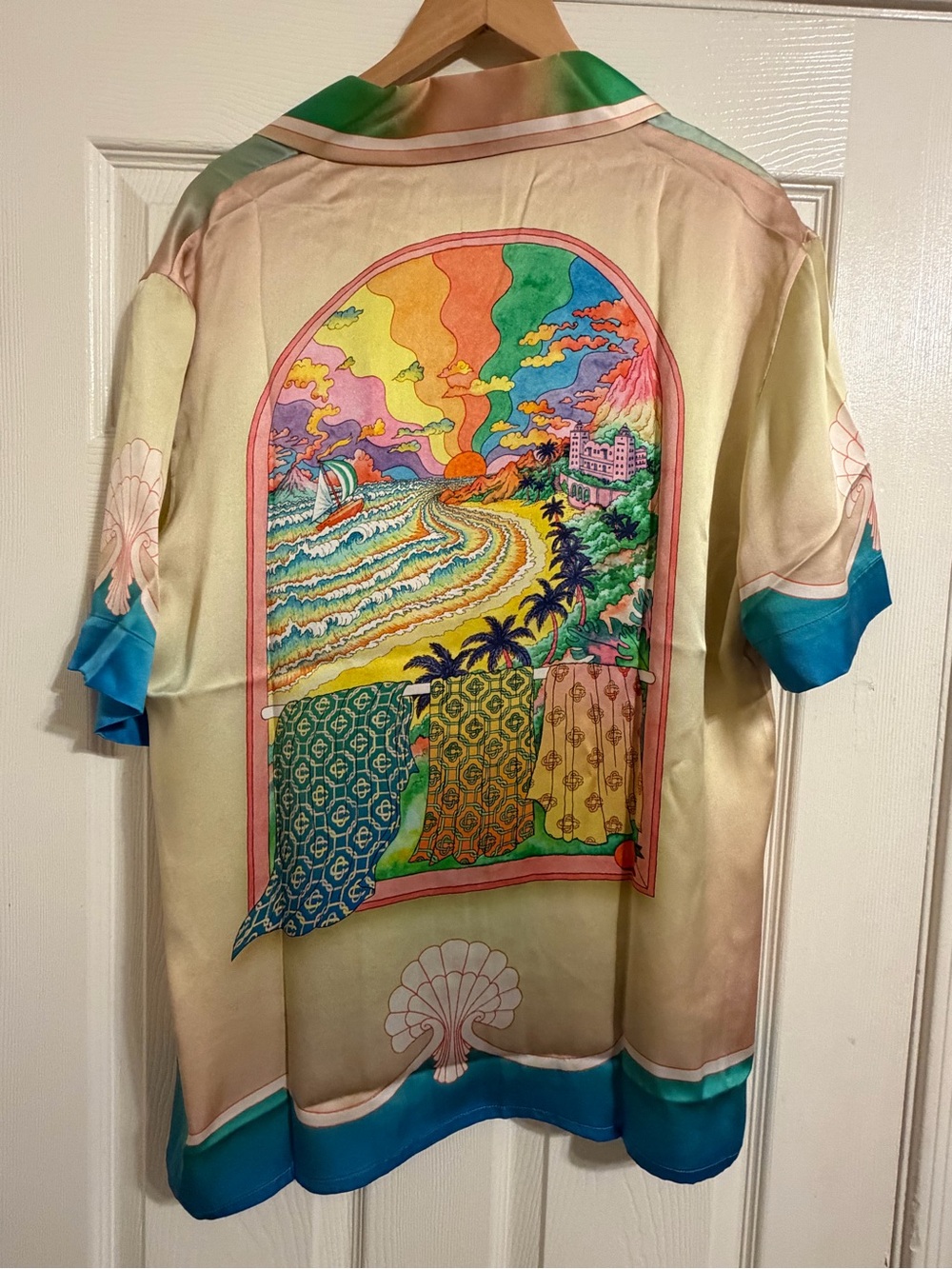 Men’s Casablanca Lucid Dreams Silk Shirt - Picture 4 of 5